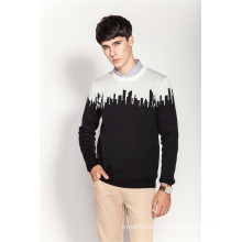 Simple Round Neck Knitted Men Sweater